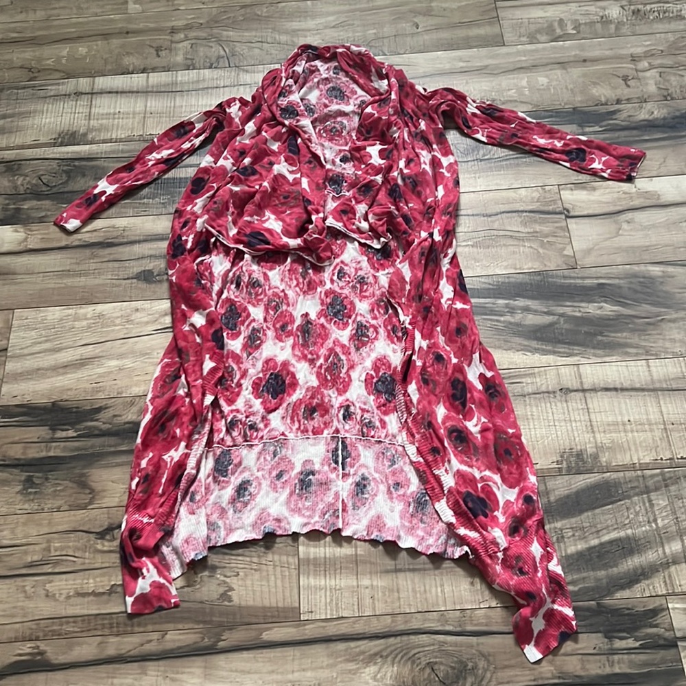Garnet Hill floral cardigan